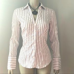 EXPRESS | Long Sleeve White with Gray stripes